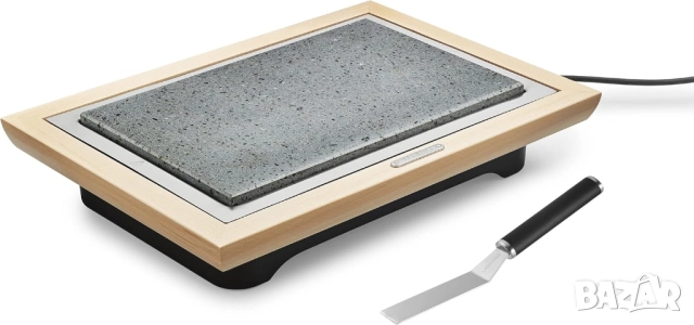 Грил/Скара с Естествен Камък, 1100W, Голяма Площ за Готвене, LAGRANGE Grill Stone Deluxe 199005!