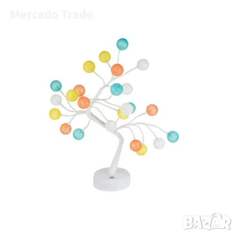 Декоративна LED лампа Mercado Trade, USB, Цветни топки, 44см., снимка 2 - Декорация за дома - 49348853