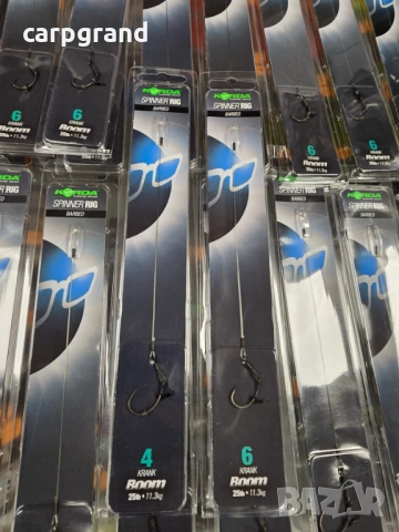 Шаранджийски монтаж Korda Spinner Rig, снимка 3 - Стръв и захранки - 54063996