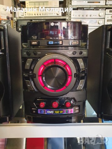 Аудиосистема LG CM4320 с две тонколони. Системата има радио, диск чете mp3, usb - 2бр., aux. Прави з, снимка 7 - Аудиосистеми - 42834103