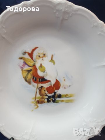 Порцеланово бароково коледно плато  -Бавария, снимка 3 - Сервизи - 42865466