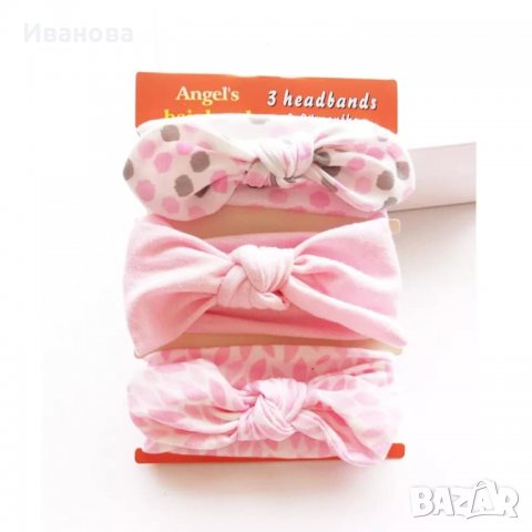 Комплект ленти за глава, снимка 5 - Шноли, диадеми, ленти - 29094892