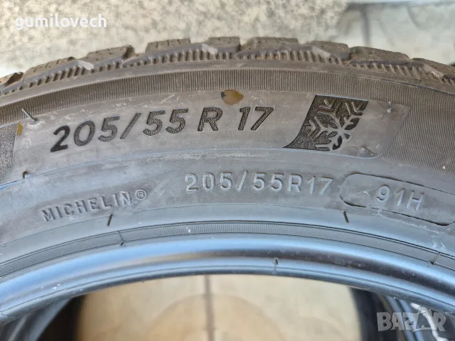 4бр.зимни гуми 205/55/17 91Н Michelin , снимка 9 - Гуми и джанти - 55721559