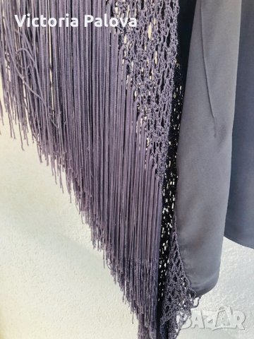 Модерна туника(рокля)с ресни,коприна, снимка 10 - Рокли - 29703075