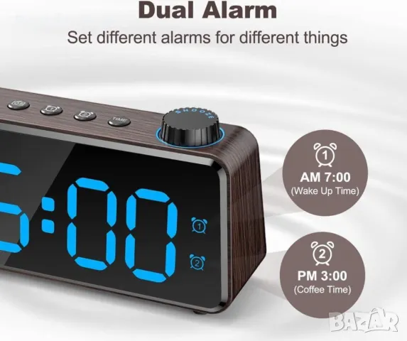 Цифров будилник ANJANK , снимка 5 - Други - 49163287