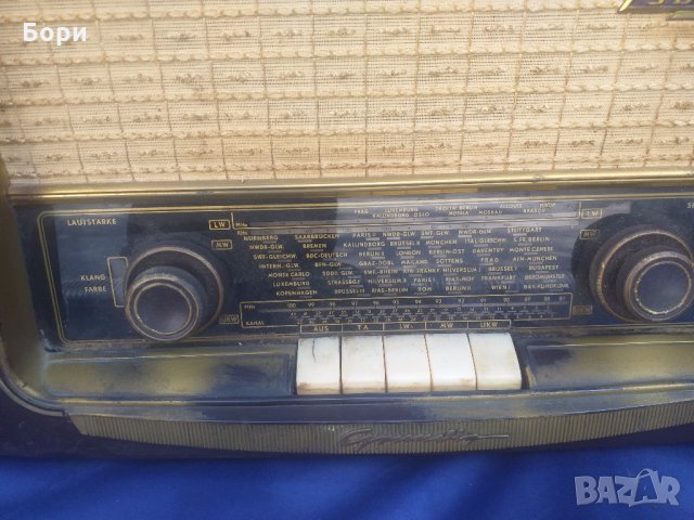 GRUNDIG 1055W/3D  1955г  Радио, снимка 8 - Радиокасетофони, транзистори - 29515915