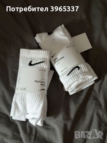Дълги чорапи Nike – стек от 3 броя, снимка 4 - Спортни дрехи, екипи - 53172362