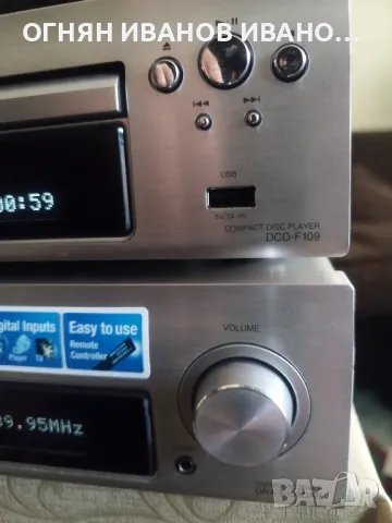 Denon D-F109 DAB/DCD-F109+дистанционно , снимка 4 - Ресийвъри, усилватели, смесителни пултове - 50216285