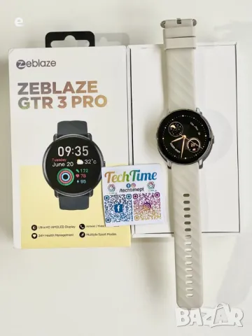 Смарт часовник Zeblaze GTR 3 Pro,Разговори,Водоустойчив 1.43'', Сребрист НОВ, снимка 2 - Смарт часовници - 47948698