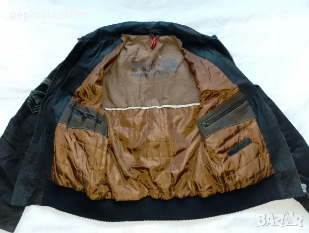 Американско пилотско кожено яке тип МA-1, размер М-L, снимка 8 - Якета - 52794140