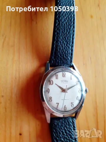 Колекционерски рядък TECHNOS Super Watch SWISS- WW2- Швейцарски военен механичен, снимка 2 - Мъжки - 48808652