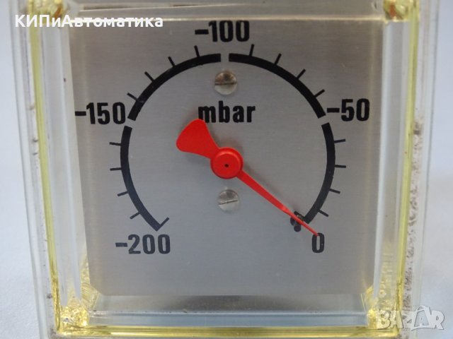 вакуумметър панелен VDO 0/-200 mBar, снимка 2 - Резервни части за машини - 42131731