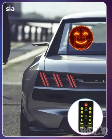 Светещ стикер за кола, Лед осветление за задно стъкло, Заден стоп, дистанционно , снимка 2 - Аксесоари и консумативи - 30789293