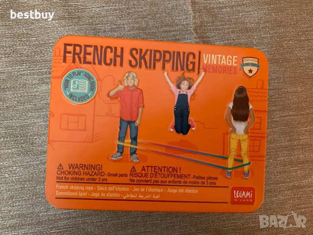 Ластик за игра нов, в метална кутия от Италия