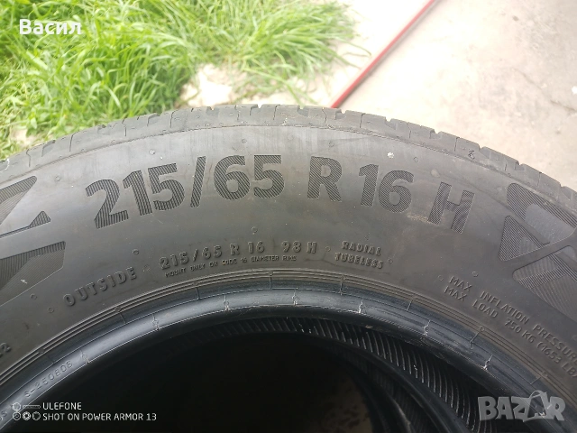 Летни гуми внос Continental ecocontact 6 215/65/16 98H Дот1621, снимка 4 - Гуми и джанти - 54004889