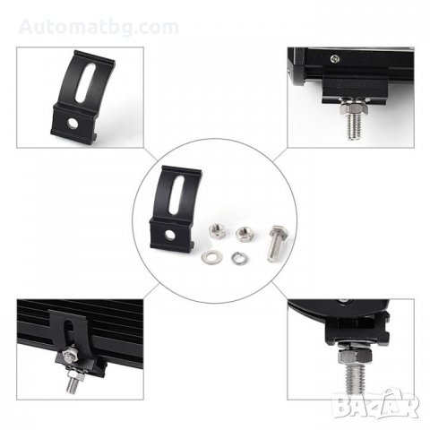 Led Bar Automat, 54 диода, 12 - 24V, 34см, Черен, снимка 2 - Аксесоари и консумативи - 37497555