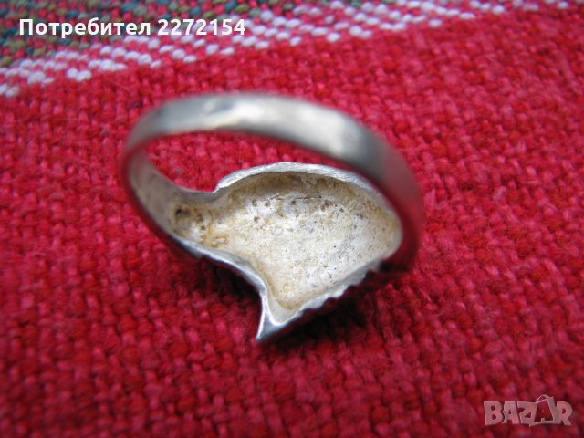 Сребърен пръстен глава Орел, снимка 3 - Антикварни и старинни предмети - 30878460