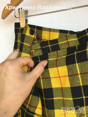 Мини плисирана вълнена пола на Marks and Spencer., снимка 6 - Поли - 52266416