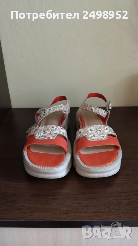 Дамски сандали естествена кожа ,,Gabina", Размер 39, снимка 2 - Сандали - 54237189