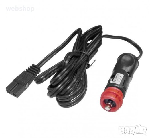 Захранващ кабел за хладилна чанта KPO3980-2, автомобилна букса за запалка(м), 12VDC, 24VDC, 2m