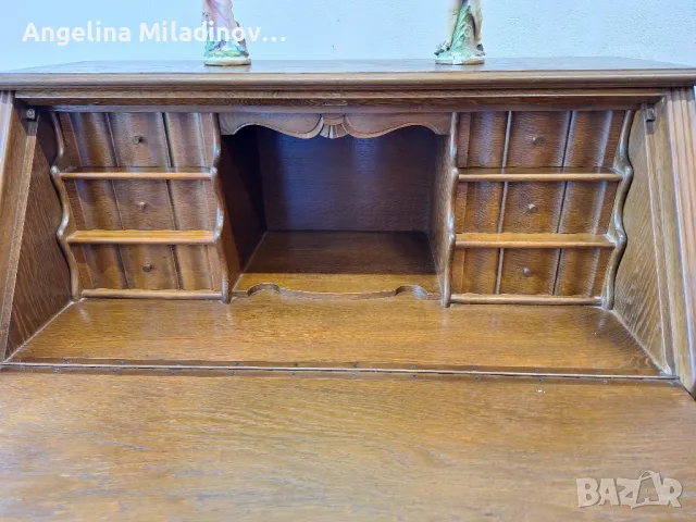 Винтидж писалище дъб масив , снимка 9 - Бюра - 50042810