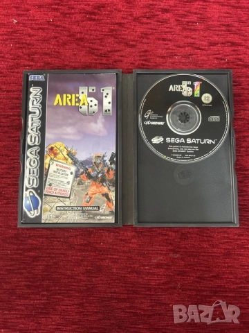 видеоиграта Area 51 за конзолата Sega Saturn, снимка 2 - Други игри и конзоли - 56462522