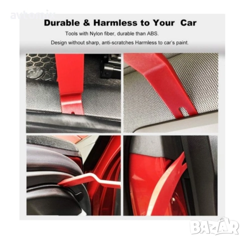 Инструменти За Сваляне Демонтиране На Кори, Щипки, Лайсни, Тапицерия, Радио, снимка 8 - Аксесоари и консумативи - 52439917