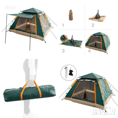 Палатка 4 местна Muhler 2008 220x220xH100см