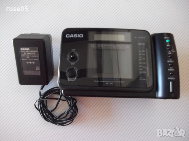 Телевизор "CASIO-AV-100-FM/AM 2 Band Radio Clock Television", снимка 2 - Телевизори - 44925956