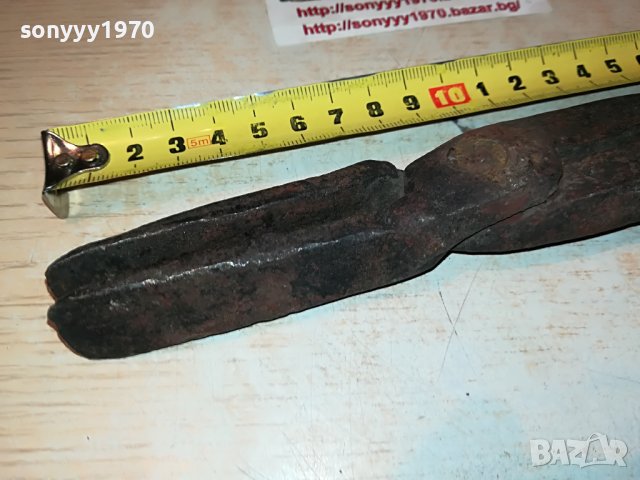 КОВАШКИ КЛЕЩИ 37СМ-2005221215, снимка 5 - Антикварни и старинни предмети - 36821087