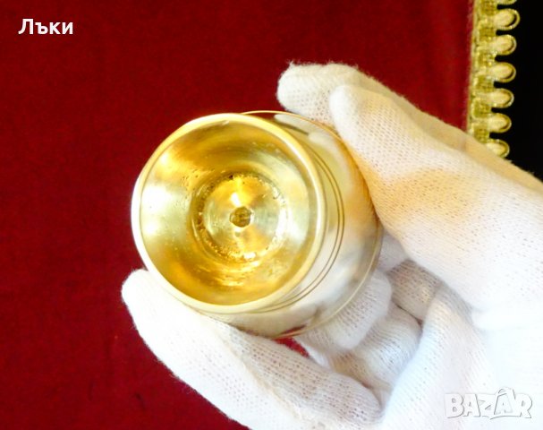 Бронзова чаша за шот,ракия. , снимка 5 - Антикварни и старинни предмети - 30408194