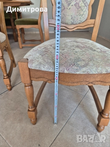 Трапезна разтегателна маса + 4 стола, снимка 12 - Маси - 52519178