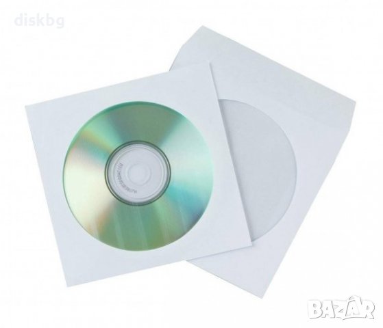 Плик за CD/DVD/BD-R хартиен - опаковка 25 броя