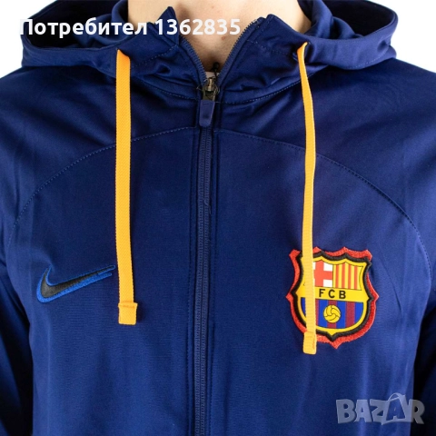 НОВ оригинален син суичър NIKE Ф.К. БАРСЕЛОНА / FC BARCELONA размер L, снимка 9 - Фен артикули - 51603108