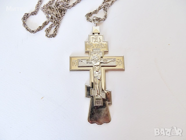 НОВ Свещенически, попски бронзов нагръден кръст 2, снимка 12 - Антикварни и старинни предмети - 51817856