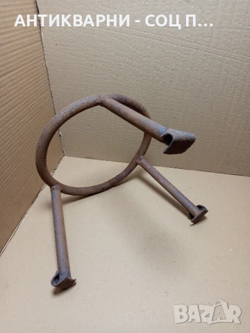 Стар Метален Саджек Пиростия За Огнище 3.3кг Номер 8., снимка 2 - Антикварни и старинни предмети - 51302664