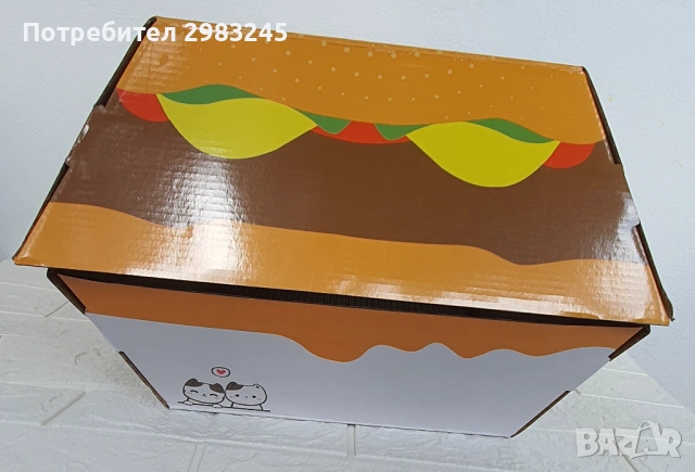 Картонена къщичка за малки котенца, снимка 7 - За котки - 54235473