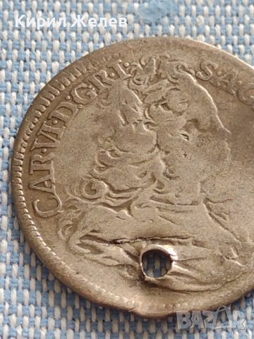 Сребърна монета 6 кройцера 1732г. Карл шести Прага Бохемия 13654, снимка 3 - Нумизматика и бонистика - 42915260