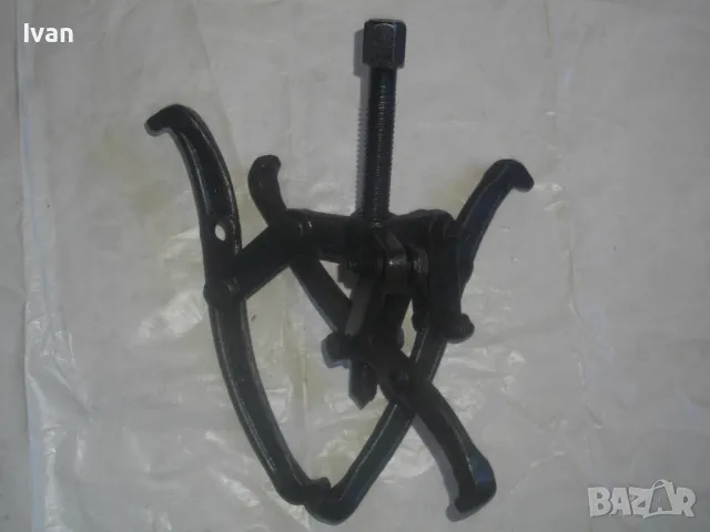 Немска Голяма СТАРО КАЧЕСТВО РЪЧНА СКОБА ТРИРАМЕННА ЗА ВАДЕНЕ НА ЛАГЕРИ 6 инча-15,24см, снимка 2 - Други инструменти - 47506972