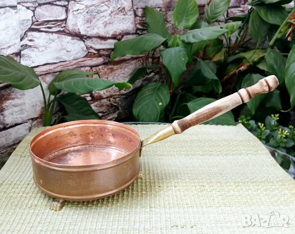 Винтидж медно тиганче за декорация 