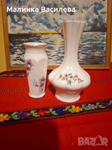 Костен порцелан Вази , снимка 5 - Вази - 53376154