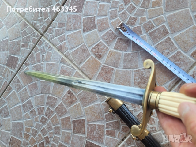 Нож, кама, кинжал, кортик. Британски морски кортик, снимка 14 - Антикварни и старинни предмети - 51444797