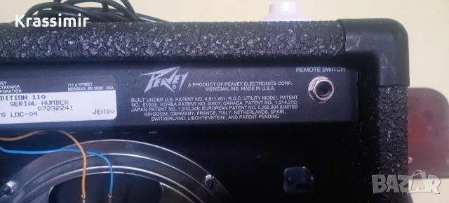 Peavey Audition 110. Vintage Guitar Amp + Footswitch.., снимка 5 - Китари - 55825329