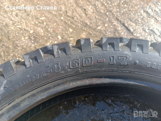 Задна гума 4.60/17 Shinko Golden boy SR244, снимка 8 - Гуми и джанти - 52353724