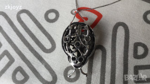 СРЕБЪРНА ВИСУЛКА КАЛИНКА 8.54 грама/ МАРКИРАНА, снимка 4 - Колиета, медальони, синджири - 35214104