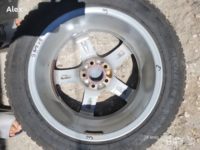 Джанти с гуми Michelin  17 цола смъкнати от Пежо. 7J  x  17   H2     , снимка 7 - Гуми и джанти - 56074523