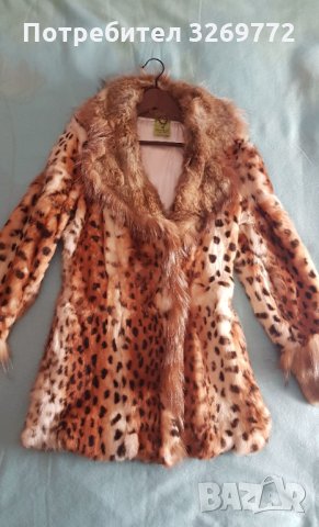 Атрактивно, ново дамско заешко кожухче, S , снимка 3 - Палта, манта - 35257629