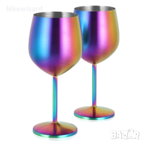 Две Чаши за коктейли Livole от неръждаема стомана  550 мл. НОВИ