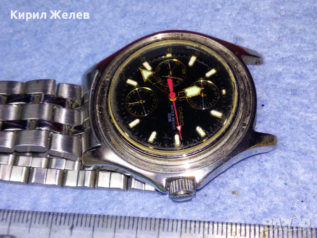CASIO QUARTZ 1794 MTD-1015 JAPAN MOVT Оригинален ЧАСОВНИК КАСИО с ЧУДЕСНА НЕРЪЖДАЕМА ВЕРИЖКА 26465, снимка 10 - Мъжки - 44756609