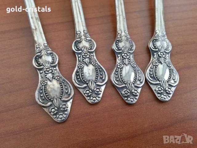 Руски посребрени лъжички за кафе мнц, снимка 3 - Антикварни и старинни предмети - 29563136